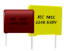 Polyethylene film capacitors|MEC (CL23) series , MEF (CL21) series  MEM (CL21X) series , MEB (CL23B) series